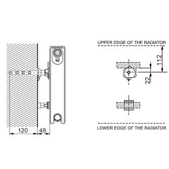 Sieninis laikiklis U140 (15mm x 120mm) 1