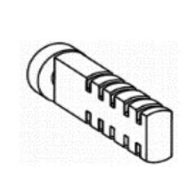 Tarpiklis sienos konsolei E ~17x60mm PVC